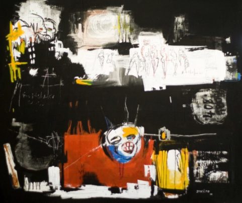 Existence même . 2010 . mixed media on canvas 150x180cm