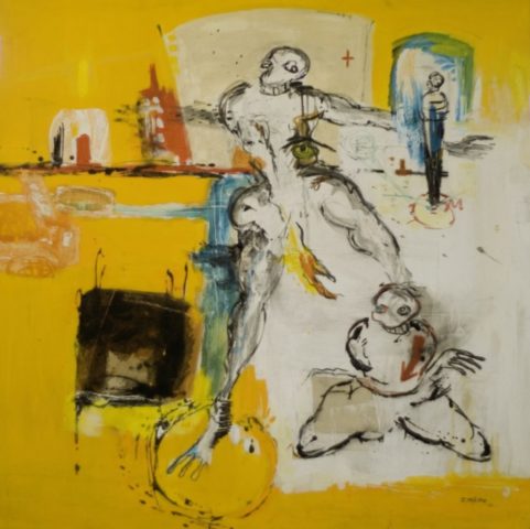 Passade . 2010 . mixed media on canvas 150x150cm