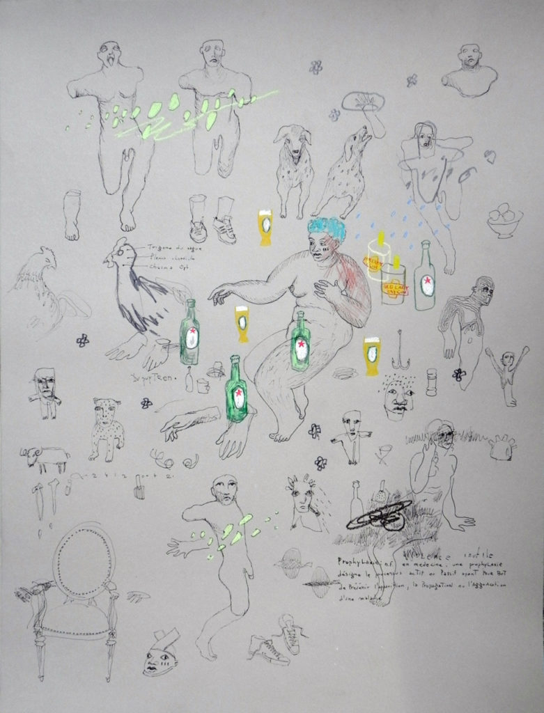 Etude anatomique approximative n°1 65x50cm 2016